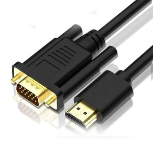 Directe verkoop van puur koperen hoogwaardige 1080P HDMI naar VGA-conversiekabel video-adapterkabel HDMI naar VGA-kabel