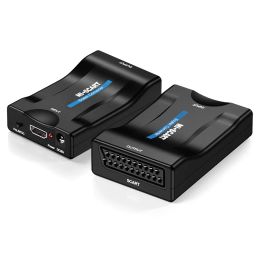 HDTV naar SCART-connectoren 1080P Video Audio Converter AV-signaal Scart naar HD Mini Adapter Ontvanger voor HD TV Sky Box STB TV DVD PS3