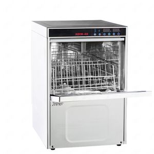 HDW40 Commercial Automatique Porte Avant Lave-vaisselle Lave-linge avec paniers