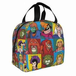 HE HOMME et amis Sac à lunch Isulaté Sac au coffrave Consulter Masters of Universe Skeletor Heman 80s Carto Tote Lunch Box H7on #