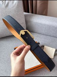 HE01 Belt voor mannen Designer Tailleband high-end klassieke lederen riemen lychee patroon merk luxe riemen voor vrouw h gouden en zilveren riem gesp mode riem mannen