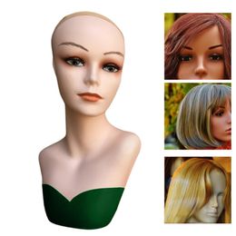 Head Cosmétologie Doll Herdressing Training Straight Manikin Heads for Display Hair Styling Student