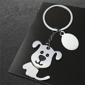 Tête chien chat porte-clés mignon Animal porte-clés breloques pour les amoureux des animaux de compagnie animalerie cadeaux promotionnels aux clients