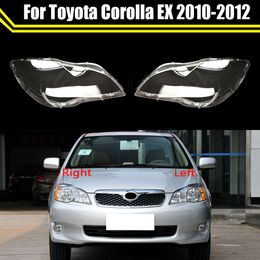 Étui de lampe frontale pour Toyota Corolla EX 2010 2011 2012, couvercle de lentille de phare avant de voiture, abat-jour en verre, capuchons de lampe, coque de phare