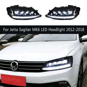 Hoofd Lamp Drl Dagrijverlichting Streamer Richtingaanwijzer Voor Jetta Sagitar MK6 Led Koplamp Montage 12-18 Auto accessoires