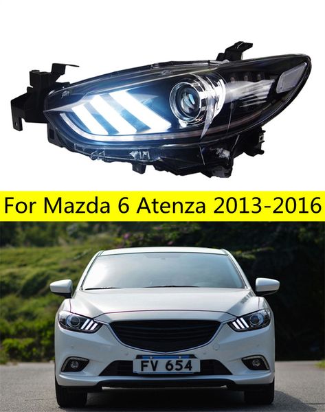 Lampe frontale pour phare LED Atenza 2013-16 Mazda 6 lumières diurnes lampes LED mustang ou phares au xénon