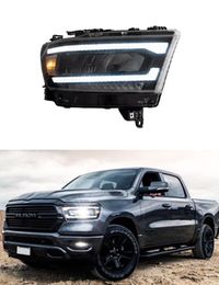 Lampe frontale pour Dodge RAM 1500 LED, phare de jour, clignotant, lentille de voiture, feux de route, 2019 – 2021, 2500
