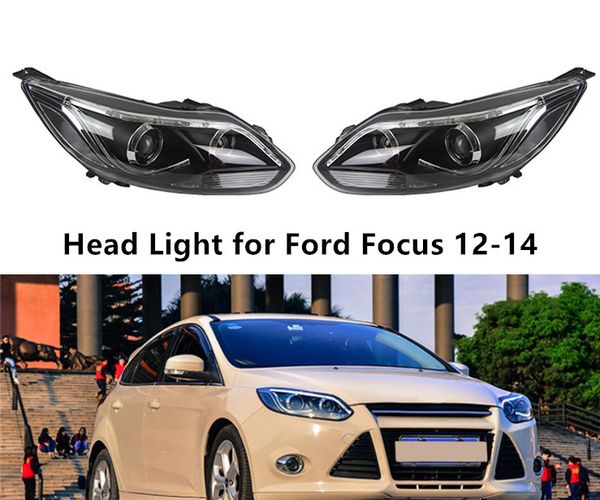 Lampe frontale pour Ford Focus phare LED 2012-2014 clignotant diurne accessoires de voiture