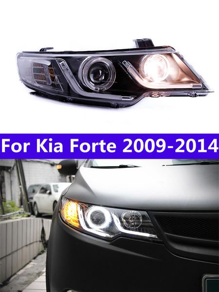 Lampe frontale pour Kia Forte phare LED 2009-2014 phares DRL clignotants feux de route LED feux de jour