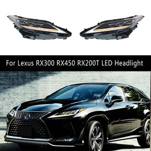Lampe frontale pour Lexus RX300 RX450 RX200T LED phare de voiture 20 21 22 feux de jour Streamer clignotant feux de route projecteur oeil d'ange