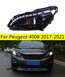 Hoofd Lamp Voor Peugeot 4008 5008 Led Koplamp 20 17-2021 Koplampen 4008 5008 Drl Richtingaanwijzer Grootlicht werklamp