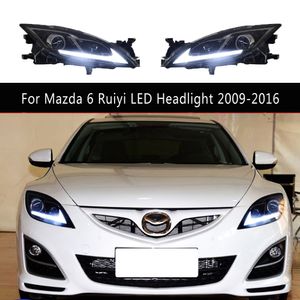 Assemblage des phares de lampe de la lampes pour Mazda 6 Ruiyi LED TIMLIGHT Assemblage 09-16 Daytime Running Light Streamer Turn Signal