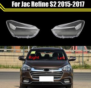 Funda de luz para faro delantero para Jac Refine S2 2015-2017, cubierta de lente de faro delantero, pantalla de cristal, tapas de lámpara, carcasa de faro