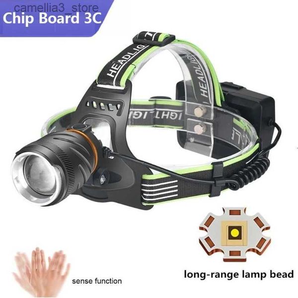 Head lamps Haute puissance 30W LED phare projecteur longue portée lampe multi-fonction lampe de poche lampe de pêche Camping phare Nitecore Q231013