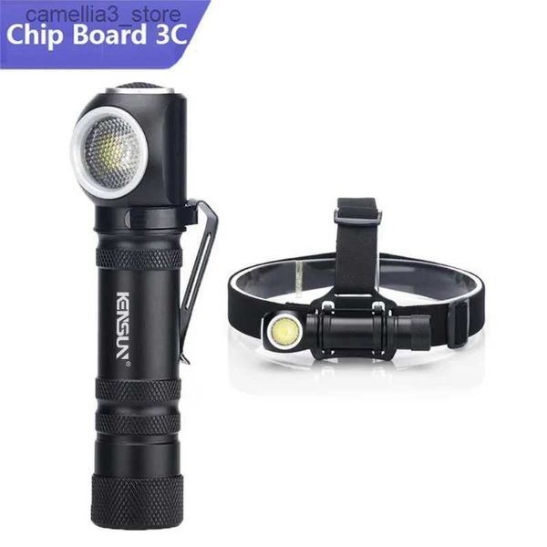 Lámparas de cabeza Últimas potentes IPX6 impermeables XHP50 faros LED luces de cabeza USB recargable lámpara de cabeza 18650 batería linterna de camping Q231013