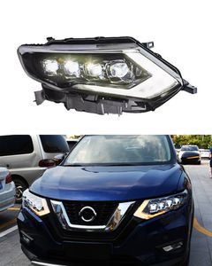 Lumière de tête pour Nissan X-Trail LED Running Running Phitom affichage 2017-2020 Turn Signal Double Beam Lamp Lens