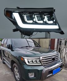 Phare pour Toyota Land Cruiser LED phare diurne 2008-2015 DRL clignotant double faisceau lampe lentille voiture style