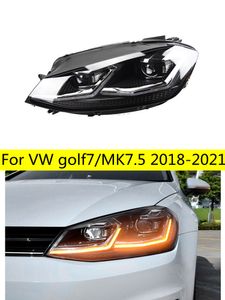 Clignotant avant pour VW MK 7.5 phare LED 18-21 Golf 7 lampes LED phares DRL double faisceau lentille projecteur lifting