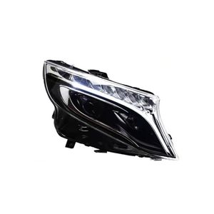 Phares de voiture lampe avant pour Benz Vito W447 2013-2019 DRL clignotant feux de route ange oeil projecteur lentille feux de jour