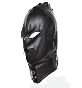 Máscara de cabeza bondage sexo games para adultos fetiche negros expone buco ojo esclavos juguetes de productos bdsm5221370