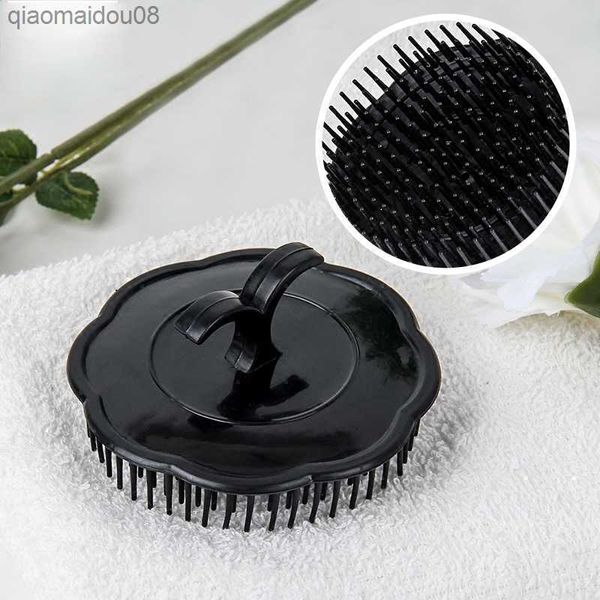 Cepillo de masaje para la cabeza Pegamento suave Cepillo de champú Productos de baño Peine sanitario de plástico Lavado de cabello Cuero cabelludo Cuerpo de ducha L230704