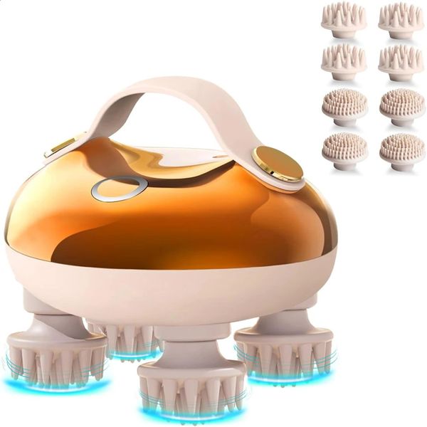 Machine de massage de la tête Machine de cuir chevelu en silicone Masseur