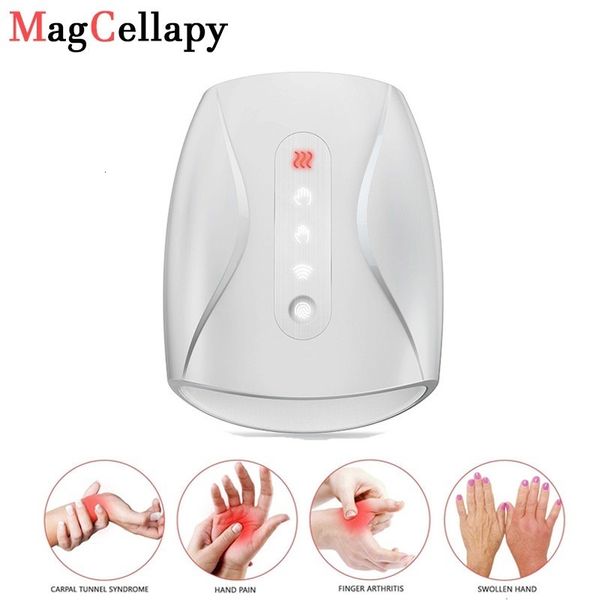 Masseur de tête Appareil de massage des mains électrique Palm Finger Acupoint Massage sans fil avec pression d'air et compression thermique pour les femmes Beauté 230808