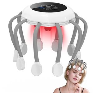 Hoofd Massager Kop Massager Elektrische hoofdhuid Massager Ontspanning Stressverlichting Roodlicht Therapie Vibrator Kop Massage voor hoofdpijn Migraine Relief 230411