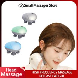 Masajeador de cabeza de cabeza ayuda a dormir relajarse aliviar el dolor de cabeza masajeado del cuero cabelludo todo el cuerpo masajeador eléctrico cuidado de la salud relájate 230815