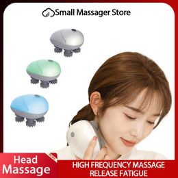 Masseur de tête Masseur de tête Aide à dormir Se détendre Soulager les maux de tête Pétrir le massage du cuir chevelu Tout le corps Masseur électrique Soins de santé Relax 230614