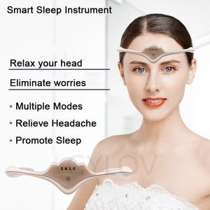 Head Massager Queen Crown Smart Sleep Instrument Sleeping Aid Electric Migraine Relief Relaxing Pulse Therapy Deep Tool 230801