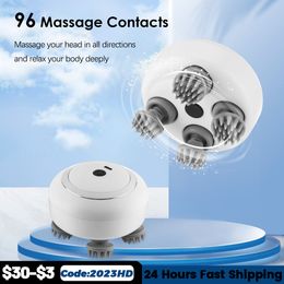 Masseur de tête Cuir chevelu Tête Masseur de cheveux Électrique Soins de santé Antistress Relax Body Massagem Deep Saude Tissu Prevent Body Massage Mini Scalp 230609