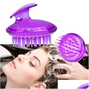 Tête Masseur Sile Masr Shampooing Cuir Chevelu Mas Brosse Lavage Des Cheveux Peigne Corps Douche Bain Spa Minceur Drop Delivery Santé Beauté Dhbji