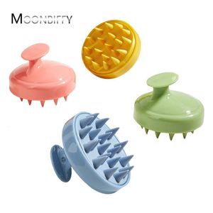 Masseur de tête brosse de Massage du cuir chevelu humide et sec shampooing de soins de santé adulte bébé doux bain domestique Silicone 230826