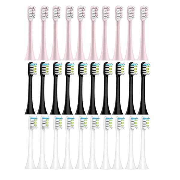 Tête de brosse de remplacement, pour brosse à dents électrique sonique Xiaomi Soocas X5 X3 X1 X3U SOOCARE, têtes remplaçables à poils Dupont souples