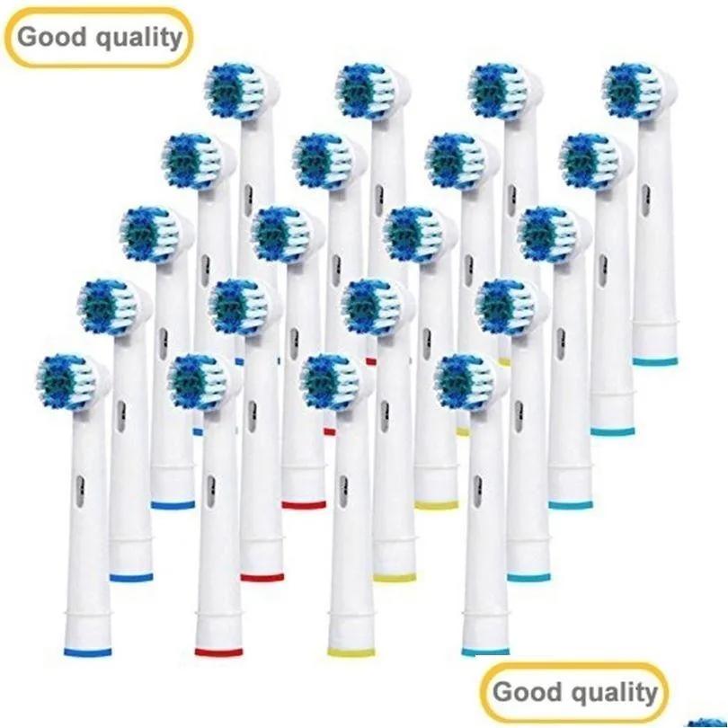 Head Toothbrushes Head 20Pcs Oral A B Sensitive Gum Care Electric Toothbrush Replacement Brush Heads Soft Bristles 220916 Drop Delivery