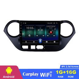 Hoofd Eenheid GPS CAR DVD Radiospeler voor Hyundai I10 2013-2016 LHD met muziekondersteuning DVR Android Touchscreen