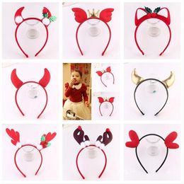 Bandeau cerf bois diable corne dessin animé bandeaux enfants adultes cheveux robe de soirée noël Halloween navidad1314x