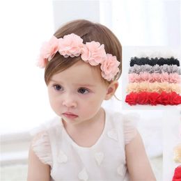 Hoofdband Flower Bows Peuter Bands For Girls Kids Hoofdbanden Tulband Pasgeboren Haarband Baby Hair Accessories L2405