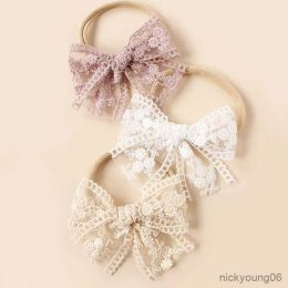 Hoofdband haaraccessoires haaraccessoires borduurwerk BOW BABY BAND BAND NEEMBOBY INFANT ELASTISCHE BANDS HOEFTWEAR GIRLS