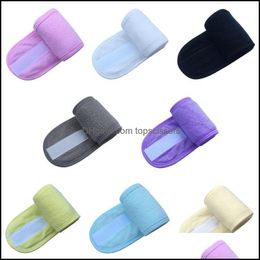 Bandeau Accessoires Pour Cheveux Outils Produits Enveloppement Cosmétique Diadème Turban Lavage Du Visage Réglable Yoga Femmes Serviette De Bain Bain Bandeau Maquillage H