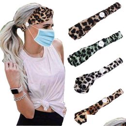 Bandeau Masque Bouton Anti-Serrage Titulaire Headwrap Protéger Oreilles Strap Extender Chapeaux Bande De Cheveux Jk2006Xb Drop Delivery Products Dhz3A