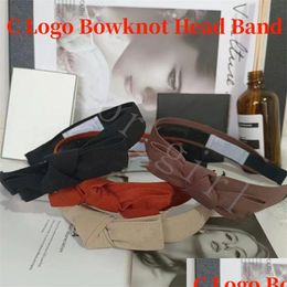 Hoofdband Nieuwe Designer Haarband Voor Meisjes Katoen Materiaal Strik Stijl Klassieke Accessoires Decoratie C Logo 44 Kleur Leer Luxe B Otzag