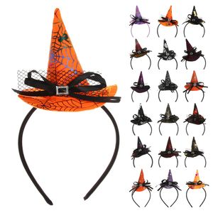 Bandeaux 1 pièces cerceau de cheveux Halloween Festival fête crâne bandeau toile d'araignée chapeau de sorcière fantôme atmosphère Performance accessoires cheveux accessoires 230826