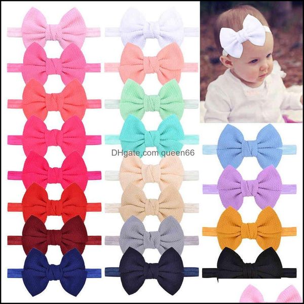 Bandeaux Bébé Filles Bandeau 43 Pouces Cheveux Arcs Élastique Bandeau Pour Né Infant Toddler Pographique Accessoire Drop Delivery Bijoux Otdq7