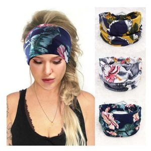 Hoofdbanden Boho Hoofdbanden Haar Geknoopte Tulband Stretch Twist Hoofd Wraps Stripe Doekbanden voor vrouwen en meisjes T221007