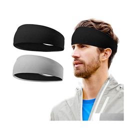 Bandeaux Turban Respirant Bandeau Extérieur Imprimer Couvre-chef Foulard Sport Bandeau Bandana Yoga Gym Bandeau Extensible Drop Deliv Dh1Cu