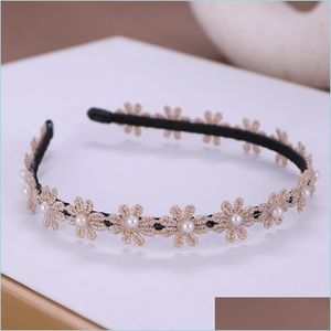 Diademas para niños Tocado Corona Princesa Flor Diadema Dulce Encantador Accesorios para el cabello Niñas Cumpleaños Rendimiento Diario 5612 Gota Dhwnh