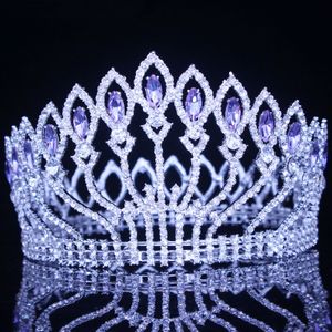 Bandeaux Cristal Reine De Mariage Diadème Couronne De Mariée Pageant Ornements De Cheveux Baroque Diadème Casque Femmes Mariée Tête Bijoux Accessoires 231102