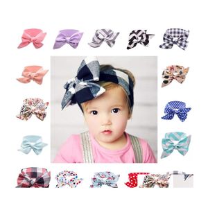 Hoofdbanden schattige wind diy baby kanten boog haar accessoires voor haarband meisje hoofddeksels kinderen mode accessorices cadeau g67q drop deliv dhks7